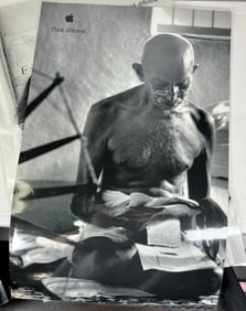 Apple Think Different Ghandi Poster 1st Printing