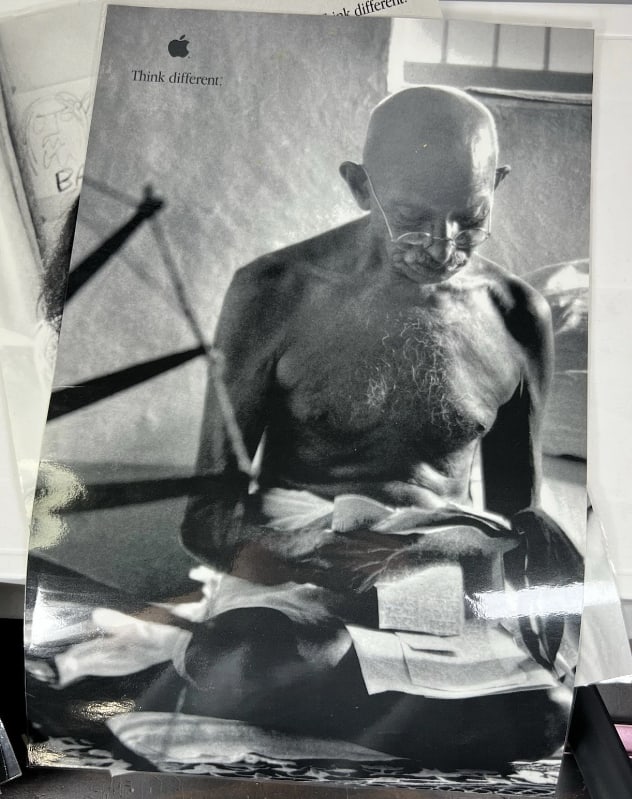 Apple Think Different Ghandi Poster 1st Printing (1 of 1)