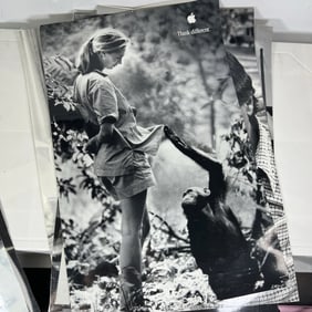 Apple Think Different Jane Goodall Poster 1st Printing