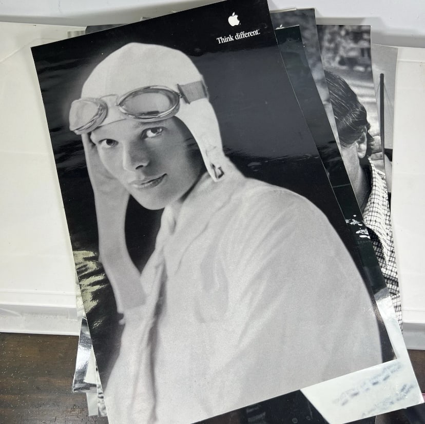 Apple Think Different Amelia Earhart Poster 1st Printing (1 of 1)