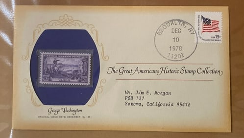 George Washington 1978 Stamp and First Day Cover