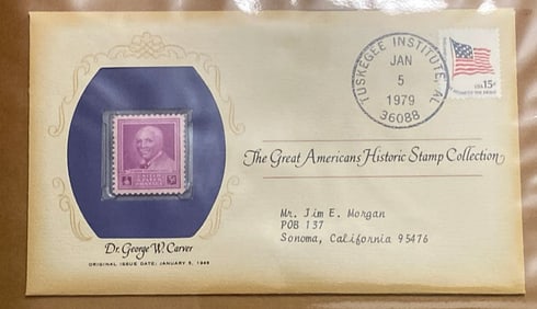 George Washington Carver 1978 Stamp and First Day Cover