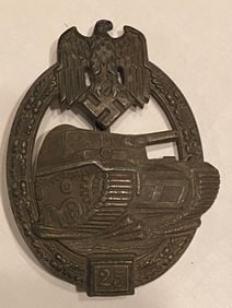 World War 2 German Panzer Tank Division Medal