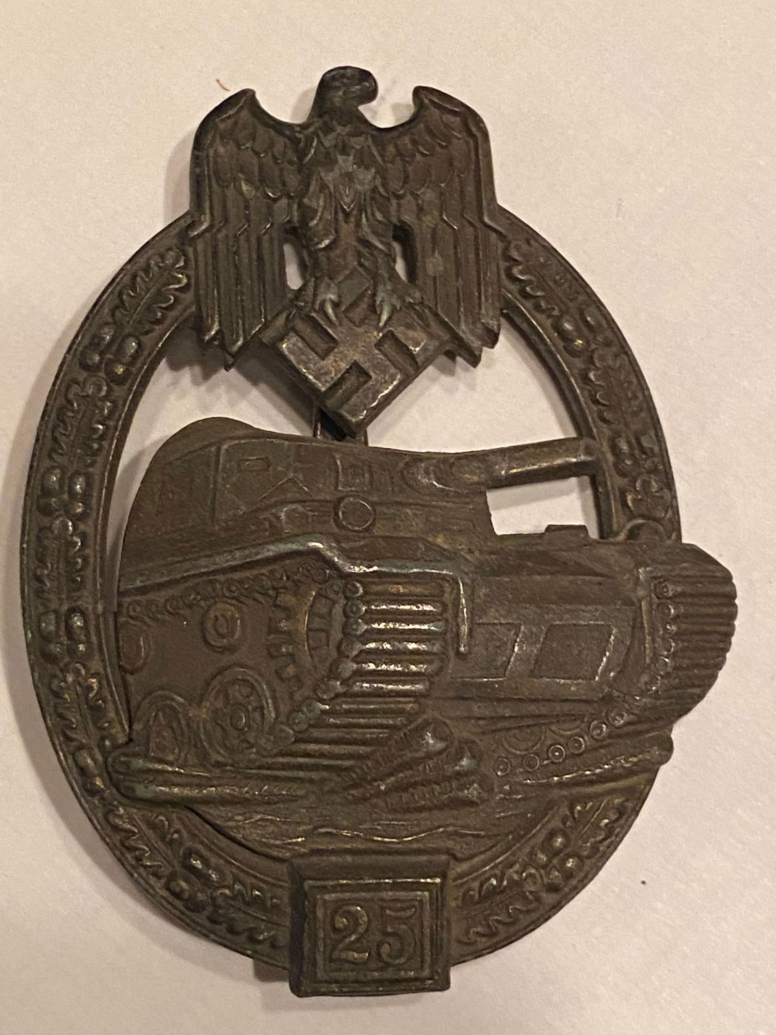 World War 2 German Panzer Tank Division Medal (1 of 2)