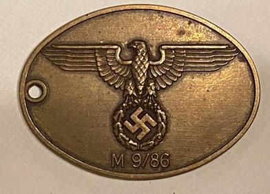 Nazi Gestapo World War 2 Identification Badge