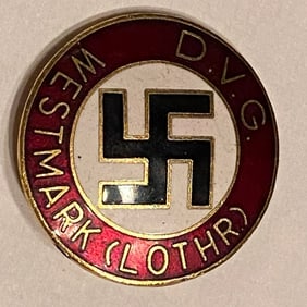 World War 2 German Wesrmark DVG Pin