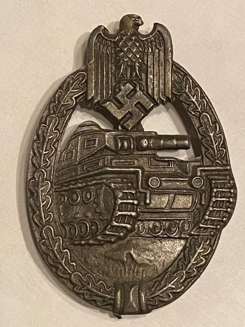 World War 2 German Panzer Tank Division Medal (1 of 2)