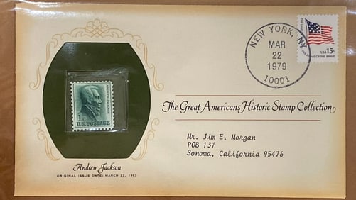 Andrew Jackson 1978 Stamp and First Day Cover
