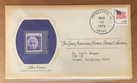 Albert Einstein 1978 Stamp and First Day Cover