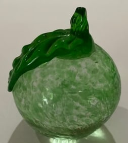 19th Century Art Nouveau Hand Blown Apple