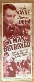 John Wayne A Man Betrayed Movie Poster 1st Printing