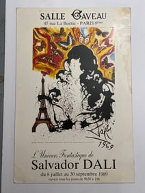 Salvador Dali Fantastic Universe Exhibition Poster 1st Printing