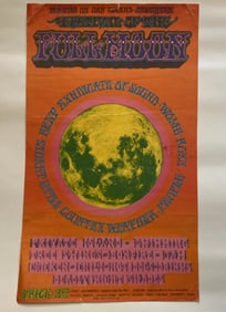 Festival of The Moon 1969 Stockton Concert Poster 1st Printing