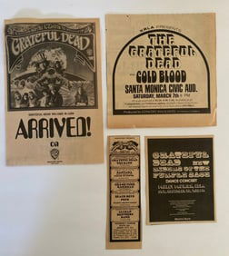 Grateful Dead 1960's Ephemera Lot