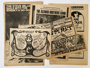 1960's Rock and Roll Ephemera Lot