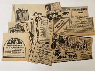 1960's Rock and Roll Ephemera Lot