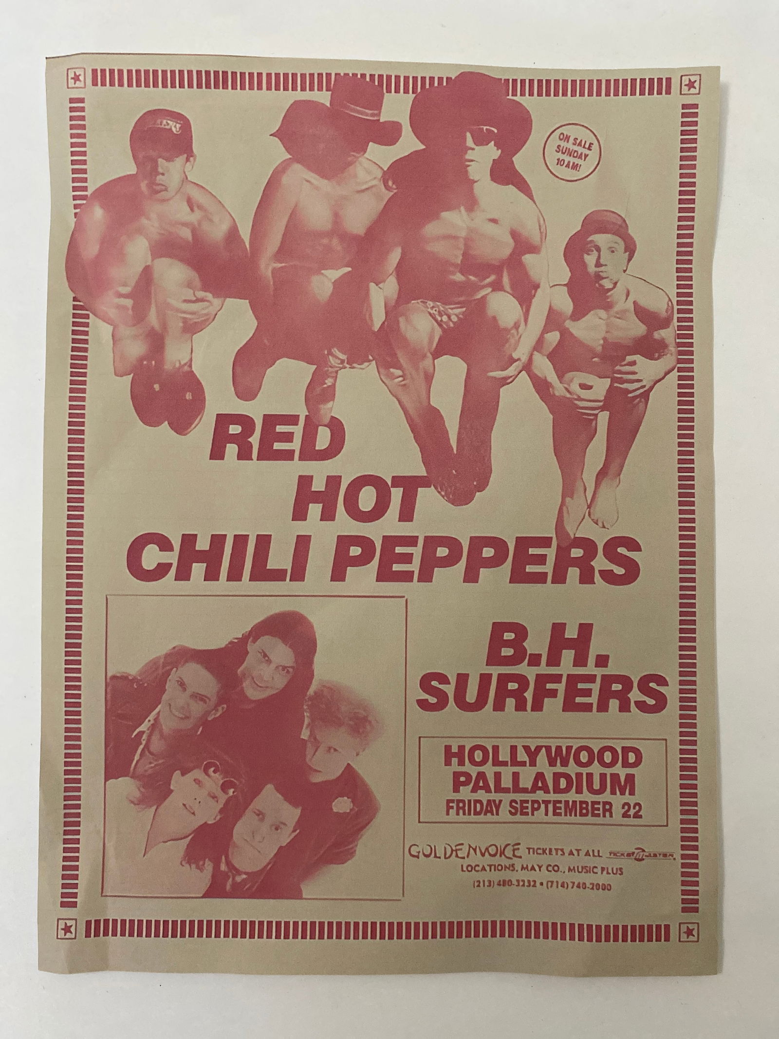 Red Hot Chili Peppers Concert Flyer (1 of 2)