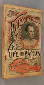 Life & Battles of Bob Fitzsimmons 19th Century Book