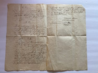 Antique 19th Century Document