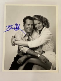 Bruce Willis Autographed Moonlighting Photo