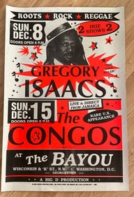Gregory Isaacs Concert Poster