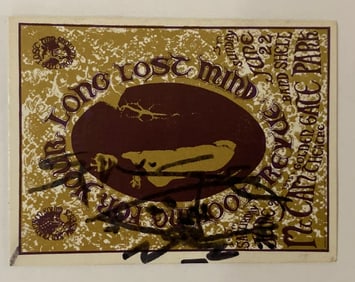 Stanley Mouse Signed 1966 Avalon Ballroom Business Card