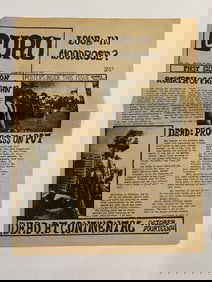 Grateful Dead Jimi Hendrix 1967 Guru Newspaper 1st Edition