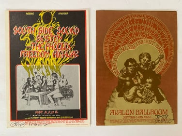 Family Dog Avalon Ballroom Artist Signed Postcards