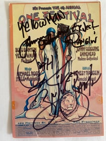 Reggae  Musicians Signed One Festival  Postcard