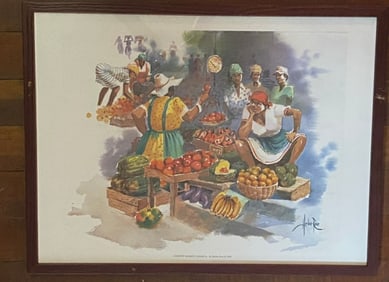 Country Market by Herbie Ross Print Poster