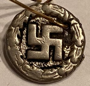 World War 2 German Silver Swastika Pendant
