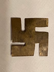 World War 2 German Nazi Brass Swastika