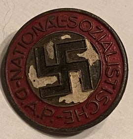 World War 2 German National Socialist Party Button Pin