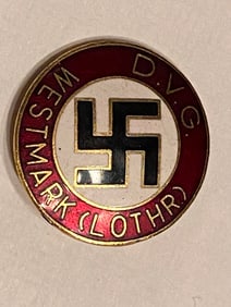 World War 2 German Wesrmark DVG Pin