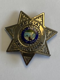 Vintage California Special Patrol Police Badge