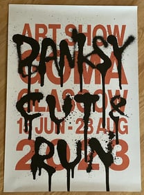 Banksy Cut and Run Authentic Exhibit Poster