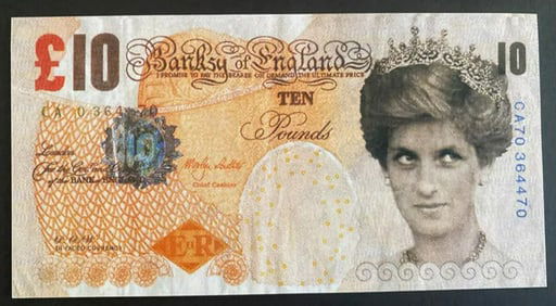 Banksy of England 10L Note Bill