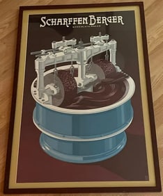 Scharffenberger Chocolate Company Original Advertising poster
