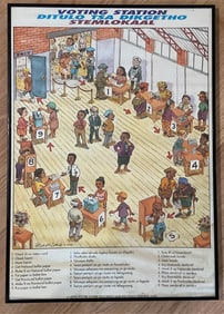 Nelson Mandela ANC South Africa Election Poster