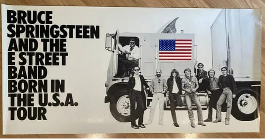 Bruce Springsteen 1984 Born in The USA Concert Poster