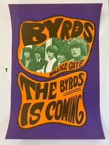 The Byrds 1967 Village Gate Concert Poster 1st Printing