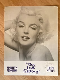 Marylin Monroe "The Last Sitting" On-Site Exhibit Poster signed by Bert Stern