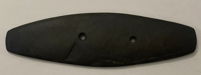 Antique Native American Slate Gorget Pendant