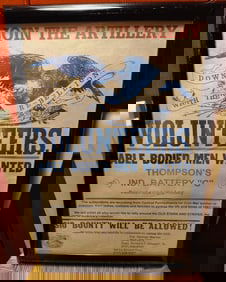 World War 1 Artillery Volunteers Poster 1st Printing