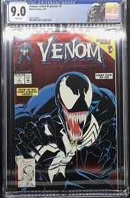 Venom Lethal Protector #1 CGC #0014 Red Foil Enhanced Cover Grade 9.0