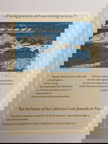 Tim Killian Signed California Coast Benefit Program
