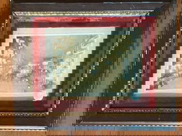 Antique 19th Century Bar Room Saloon Photograph