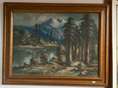 WM Lentes 1950's Oil Painting