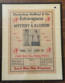 Mysterious De Wall Magician Event Poster