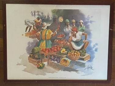 Country Market by Herbie Ross Print Poster